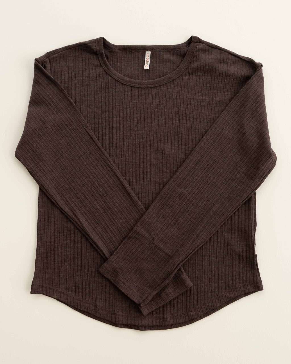Relaxed-Fit Shirt Mari Rip aus Wolle/Seide - cocoa