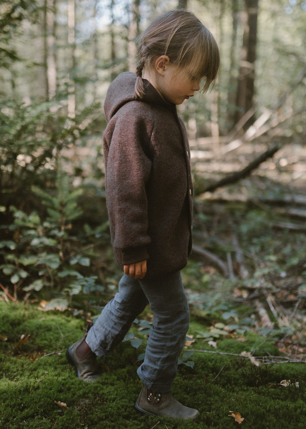 Kinderjas van wol-fleece - cocoa Ziloen©-5