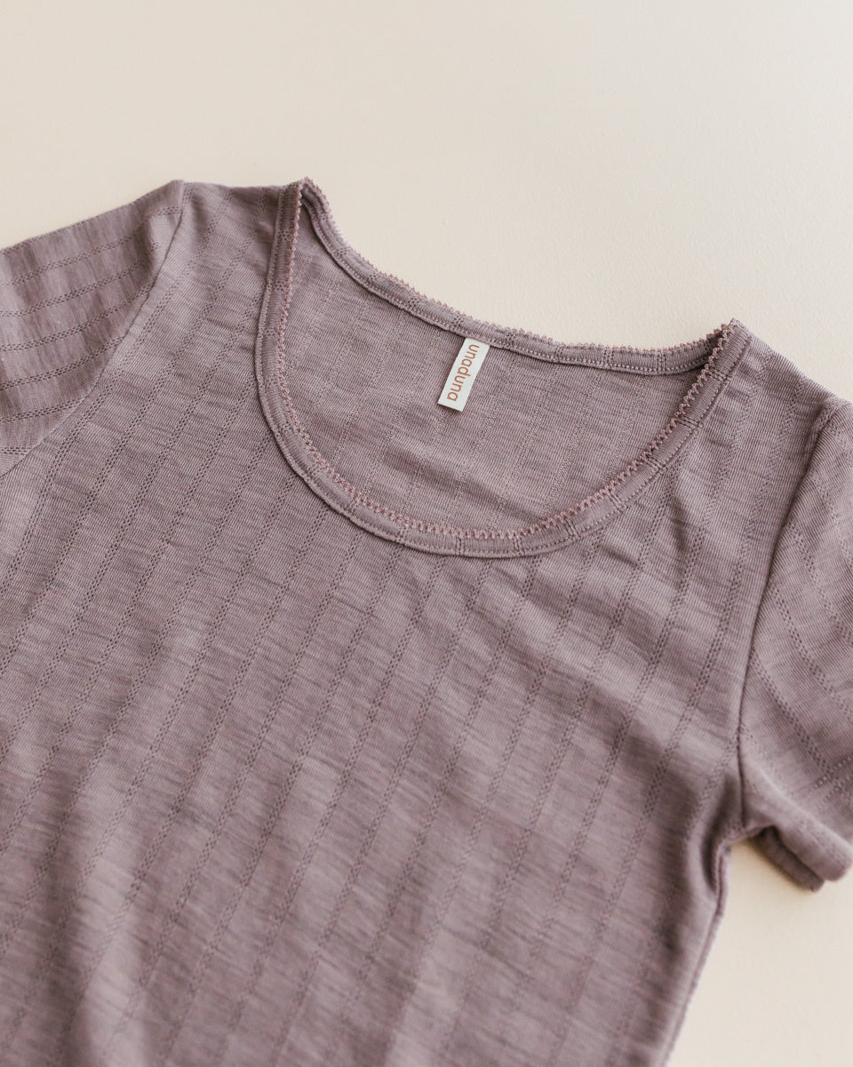 unaduna-dames-short-sleeves-streepjes-pointelle-wo 2