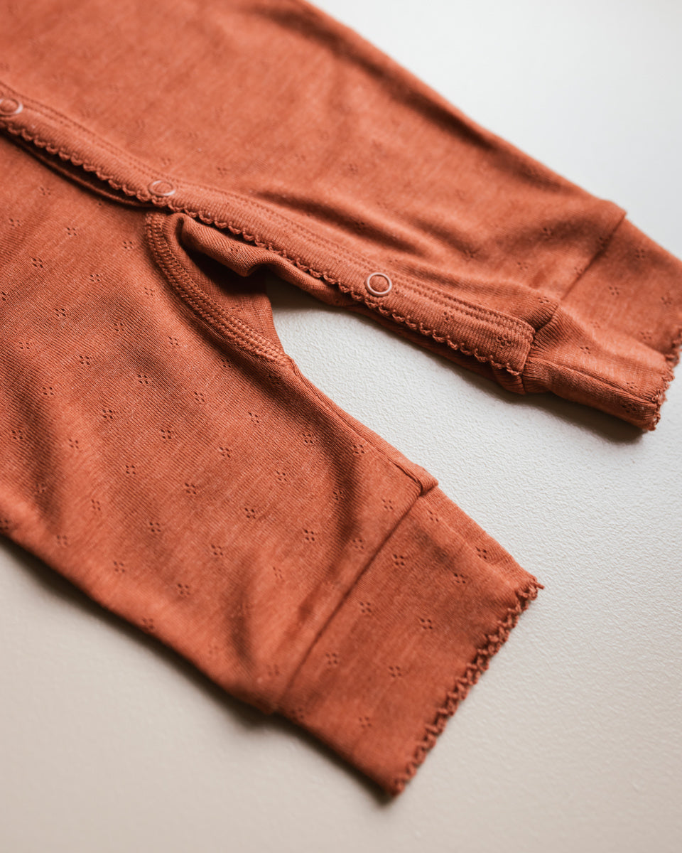 Unaduna jumpsuit pointelle wool silk umbre