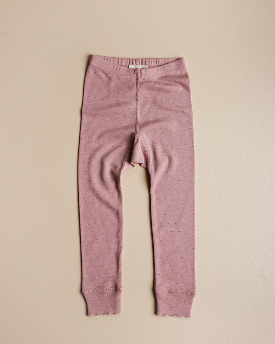 unaduna kinder legging wol zijde cameo rose