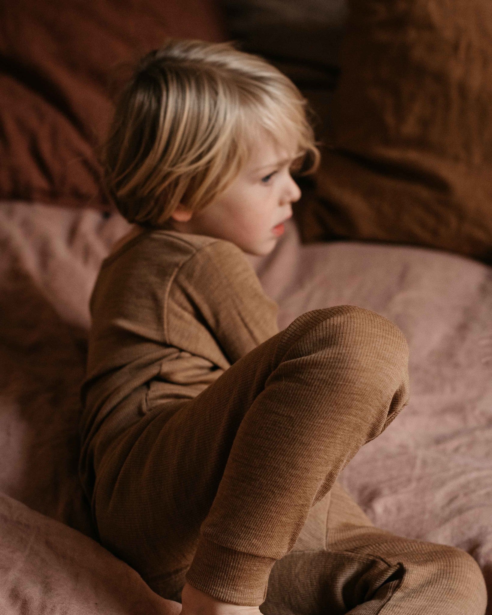 Unaduna kinds legging wol rib semla