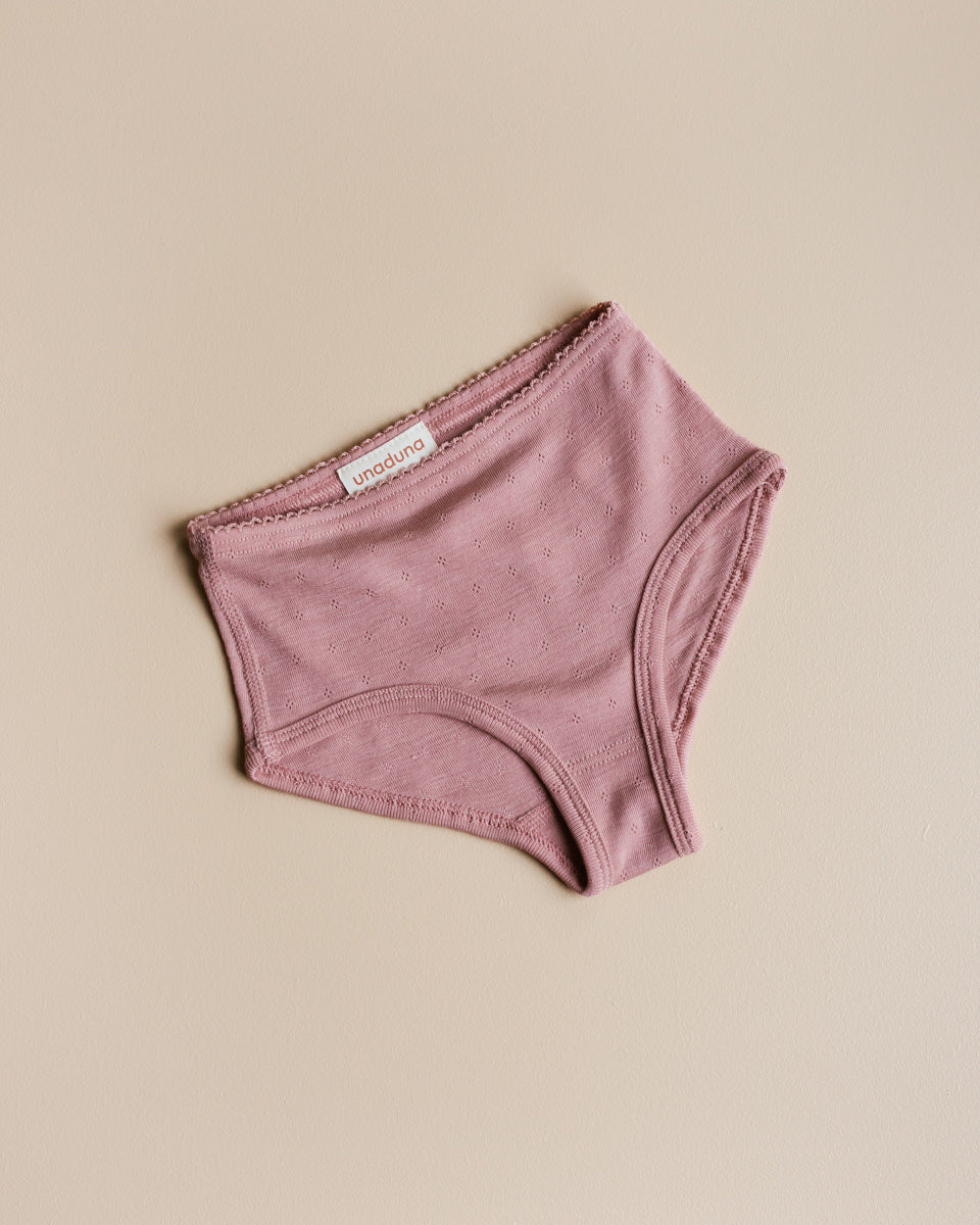 unaduna onderbroek wol zijde cameo rose