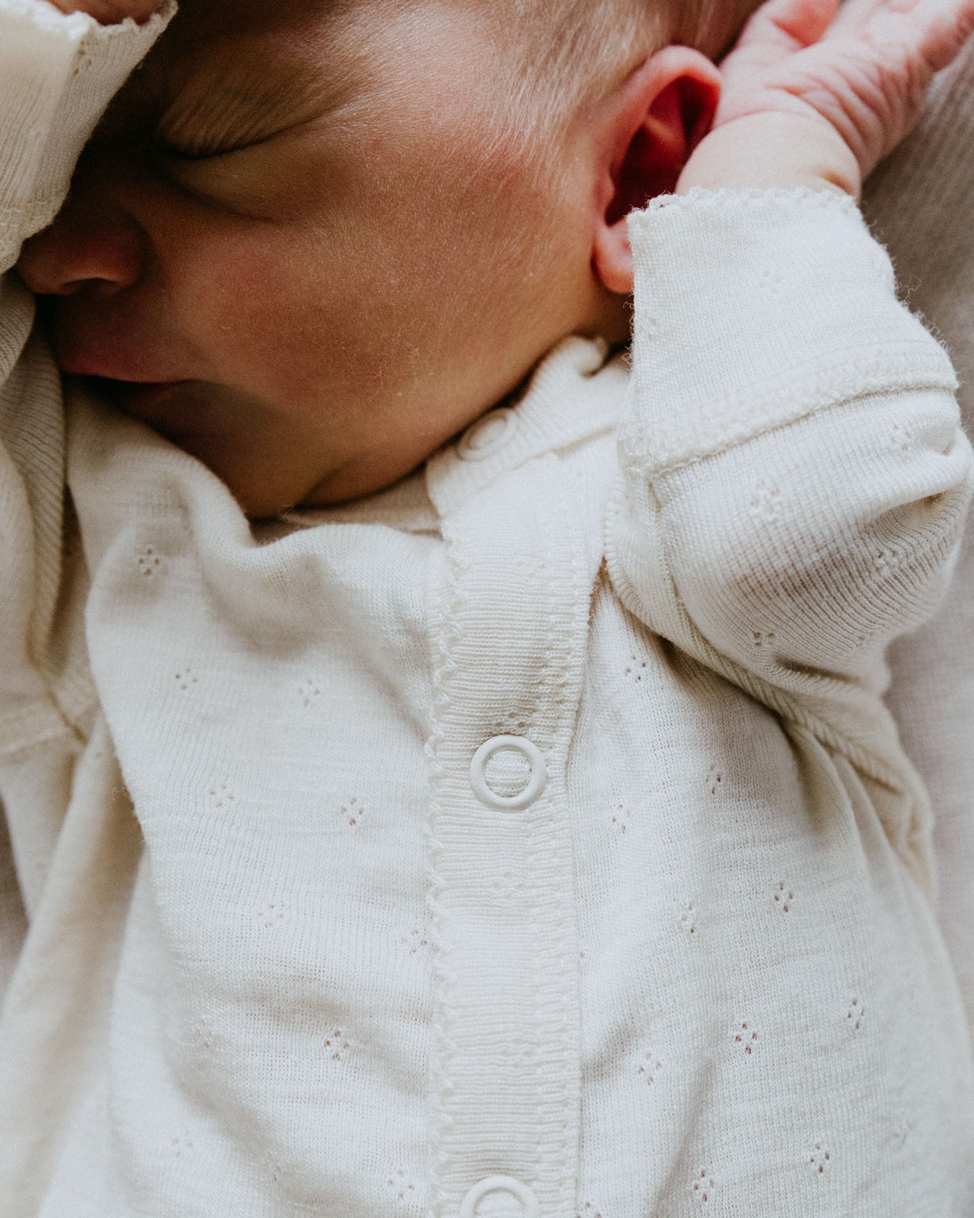 Unaduna Onesie pointelle 2 in 1 feet wol:zijde - munkki1