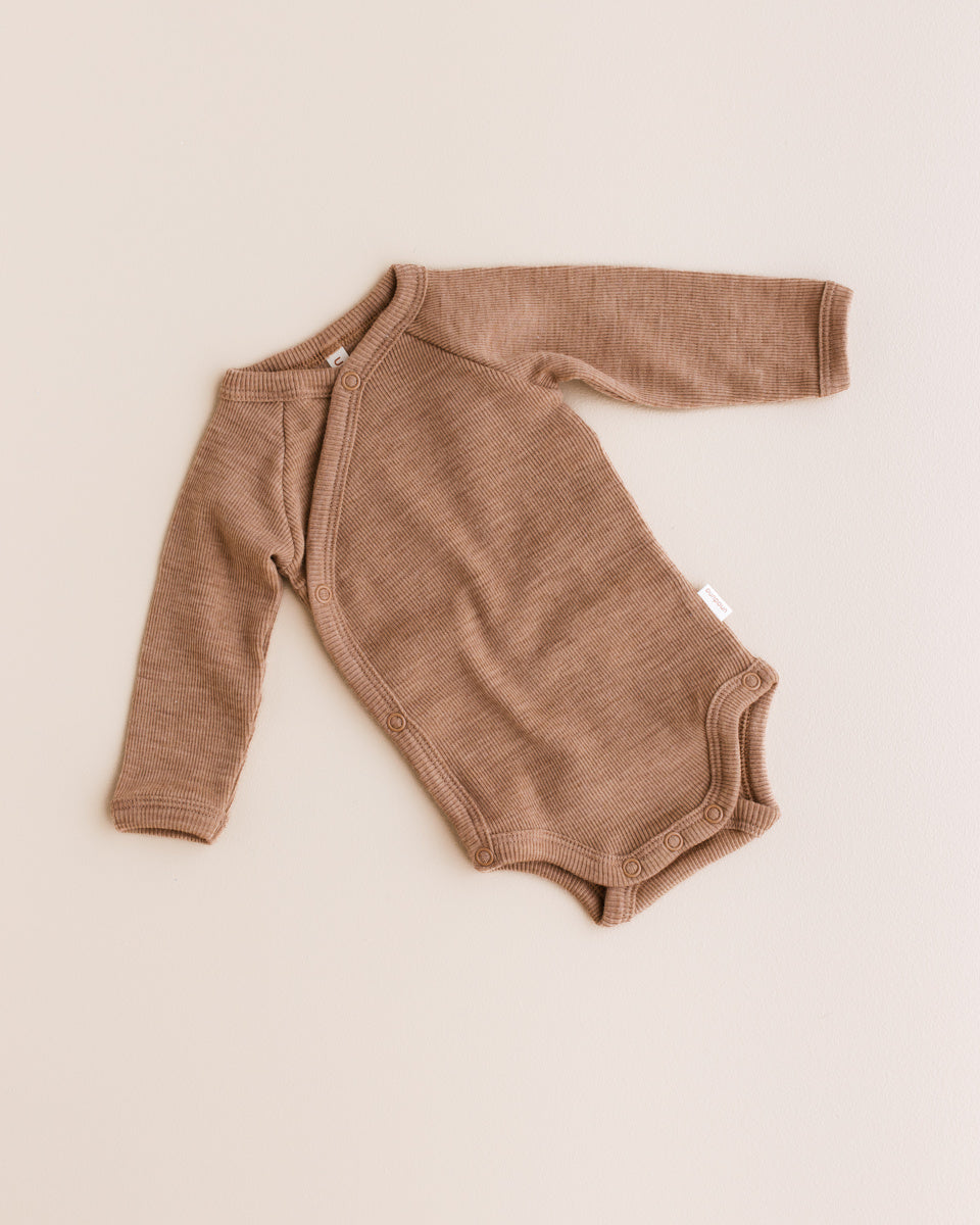 unaduna Wrap around body tiny rib wool -  semla