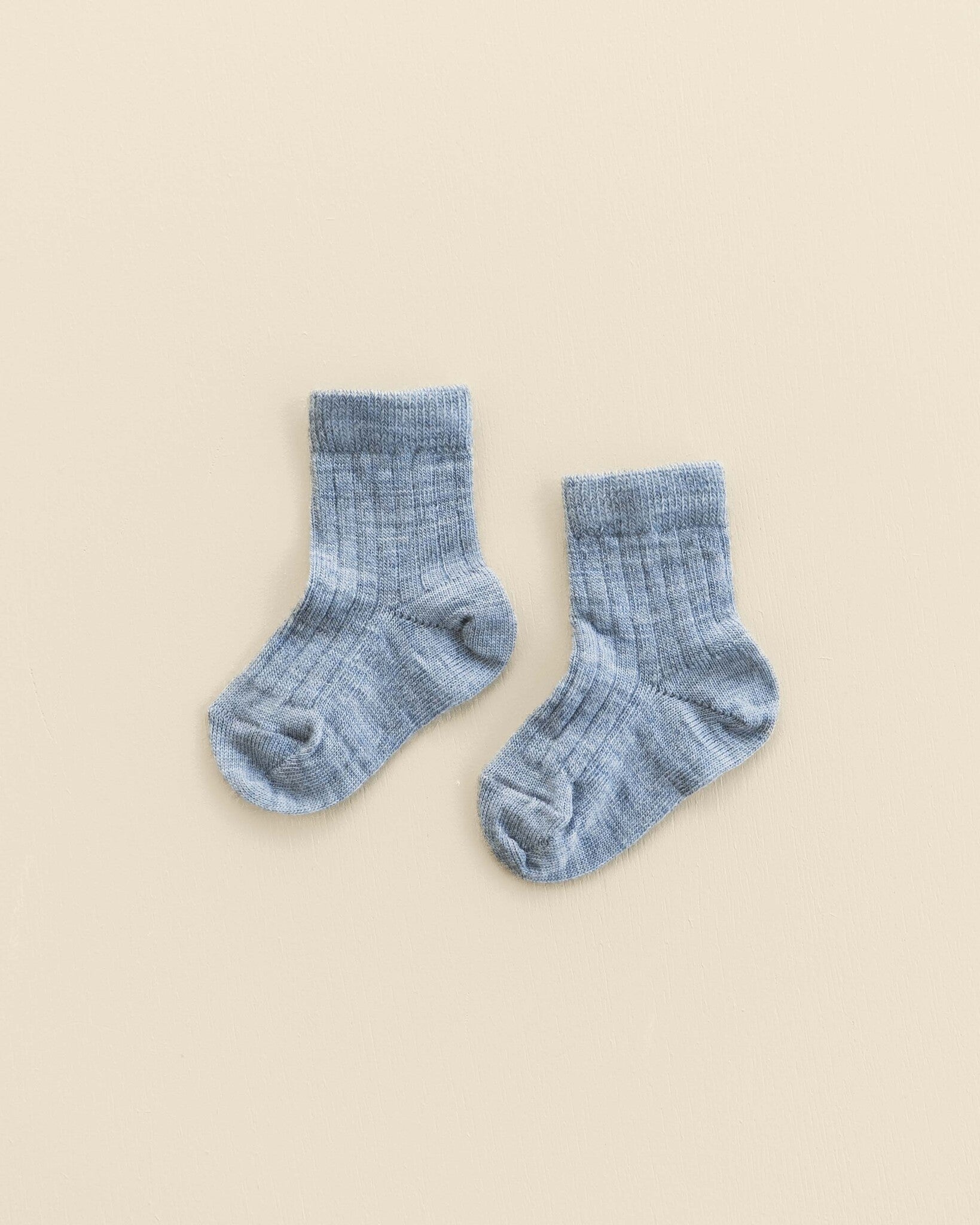 Wollen rib babysokken - nila-2